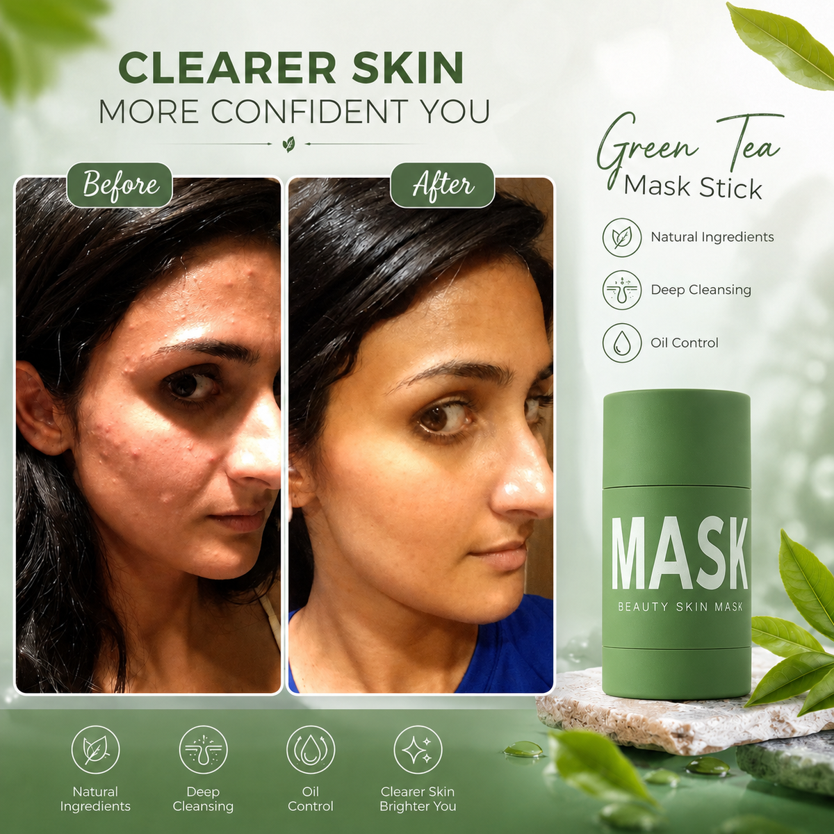 Skinova Green Tea Deep Cleanse Mask