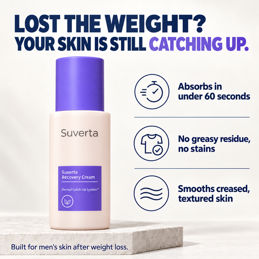 Suverta Recovery Cream - Post-Weight-Loss Stretch Mark & Crepey Skin Cream for Men, Women