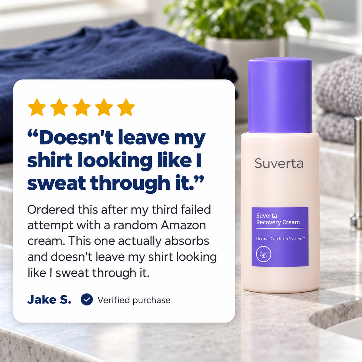 Suverta Recovery Cream – Stretch Mark & Crepey Skin Care